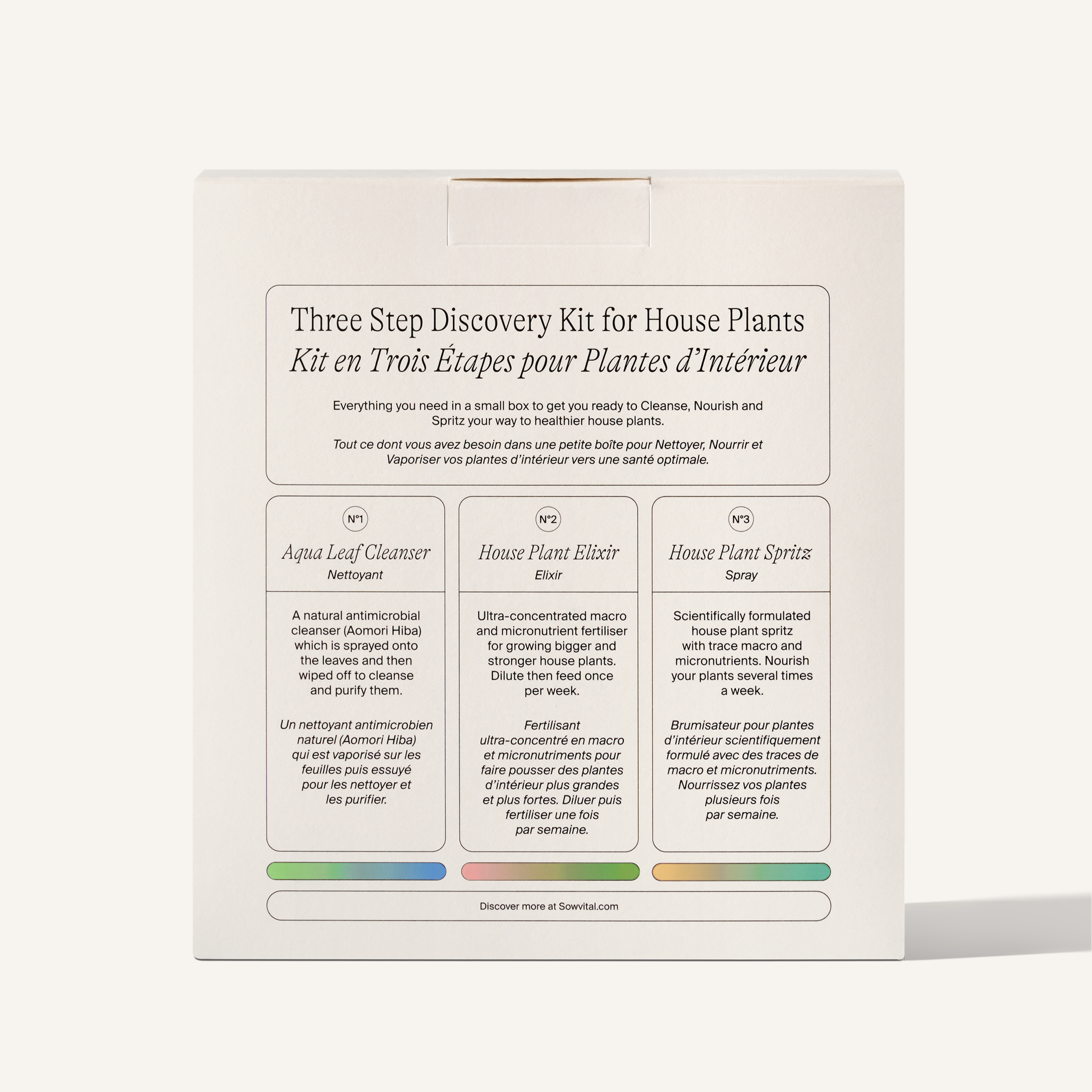 Sowvital's Three Step Kit - Petals at Bibendum