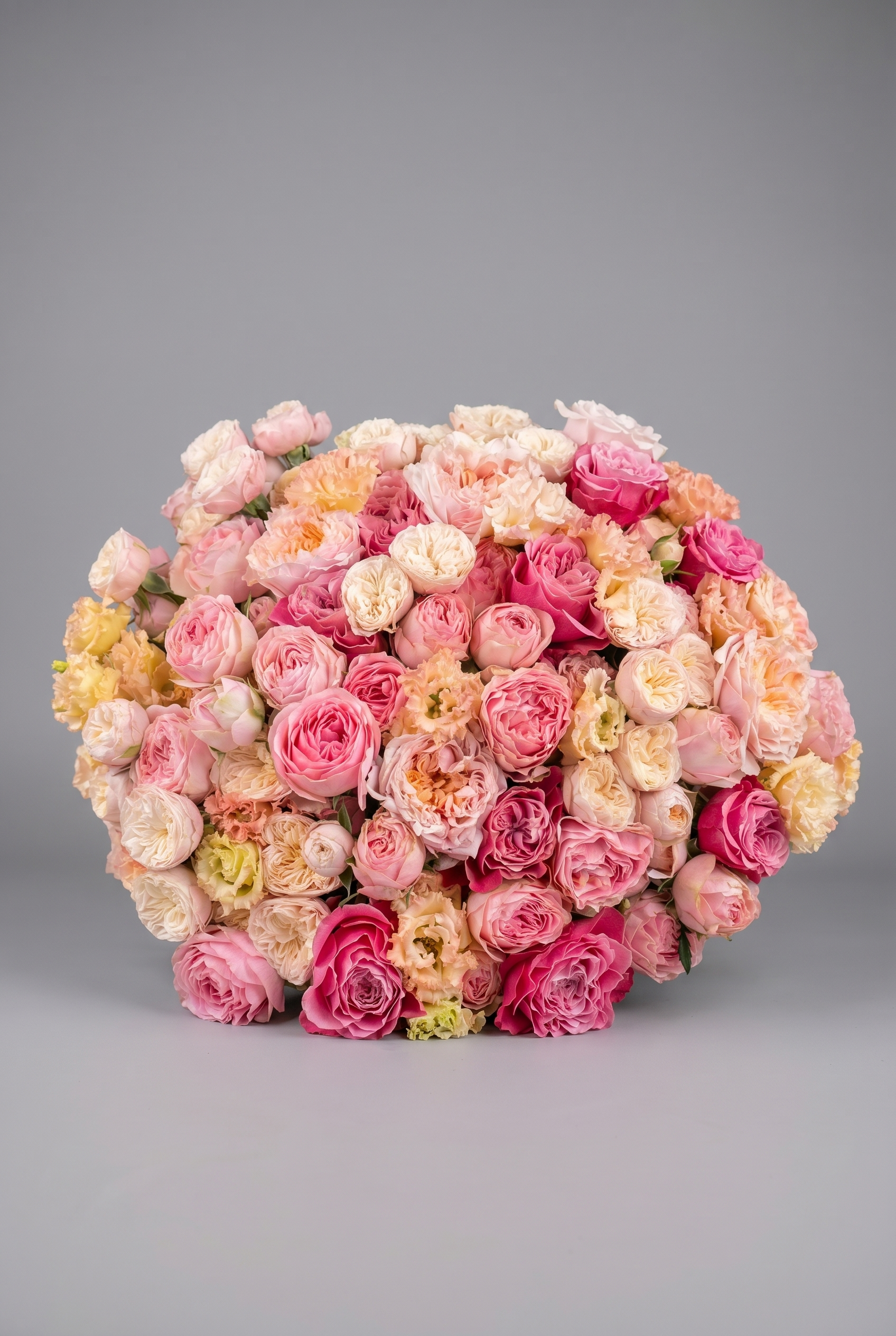 The Maestro — luxury hand-tied blush, peach and cream rose bouquet by Petals London