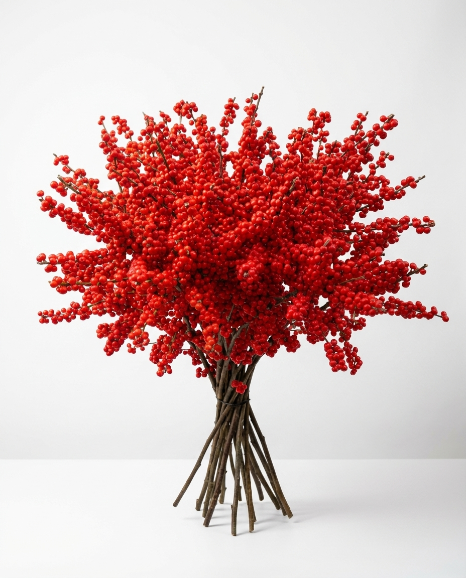Festive Red Ilex - Petals at Bibendum